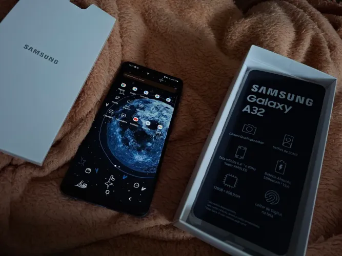 Samsung Galaxy A32 Roxo 128GB + 4GB RAM - com caixa e nota fiscal