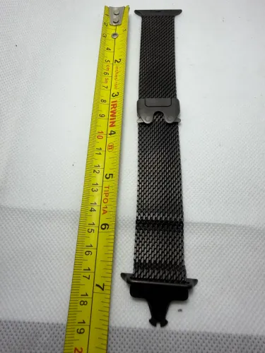 Pulseira Apple Watch Preta Milanese TAMANHO P