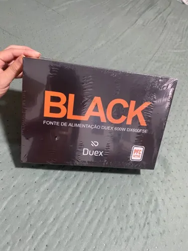 Fonte Gamer Duex 600W, PFC Ativo (LACRADA)