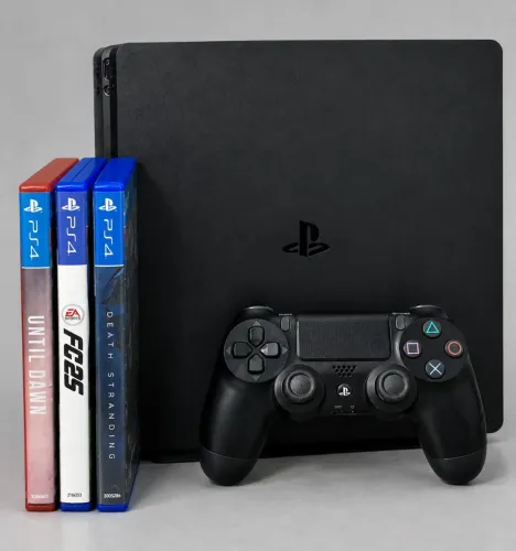 PlayStation 4 Slim 500gb 2 controles 3 jogos