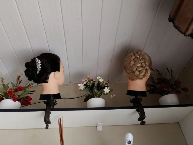 Cabeças de bonecas p/ penteado