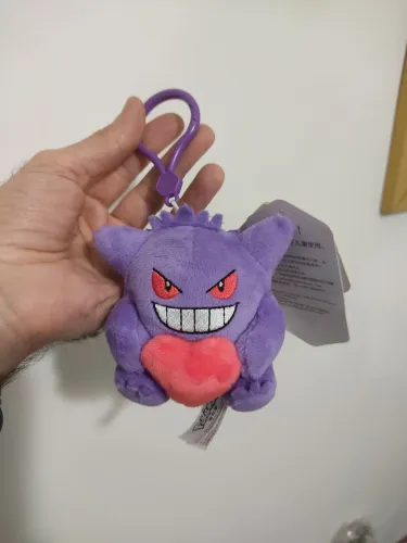Chaveiro Pokémon Gengar de Pelúcia 9cm