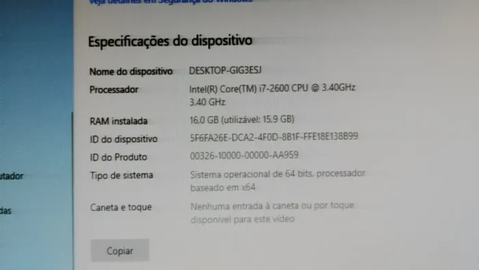 Pc Dell (bom para estudos e alguns jogos)