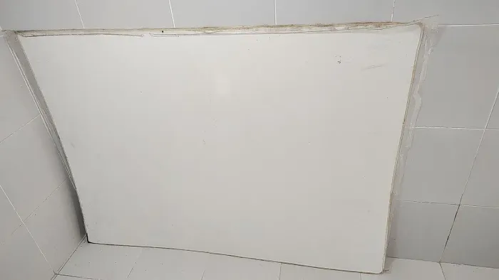 Chapa Acrílico branco leitoso. 1,90x1,40 no plástico.