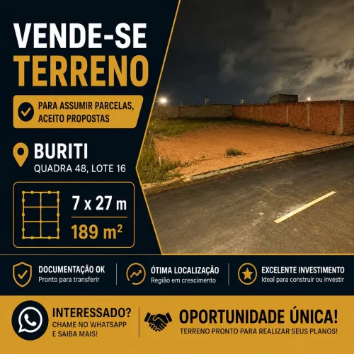 Vendo Terreno Buriti
