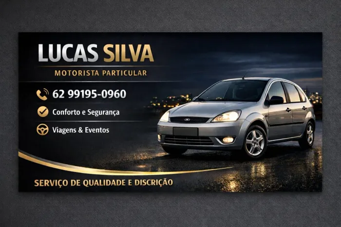Motorista particular, levo e trago