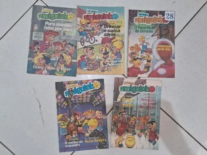 5 Revistas Nosso Amiguinho Antigas (1991)