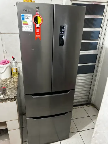 geladeira inox digital 2 portas 2 gavetas
