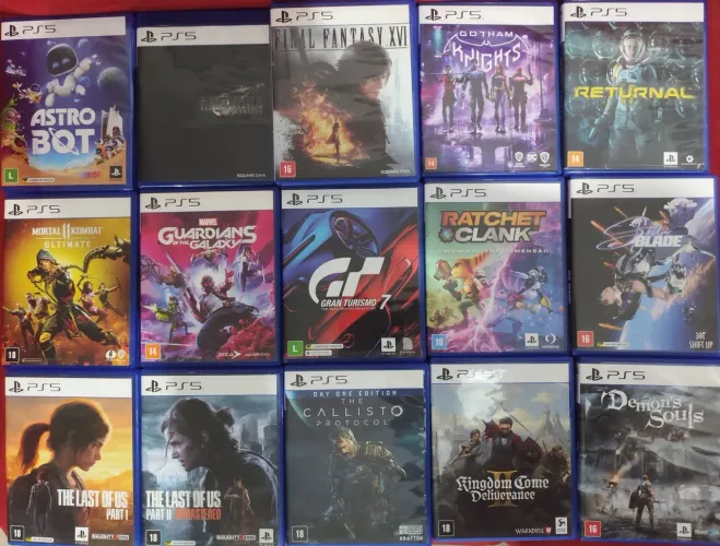 Jogos Midia físicas para Playstation 5. Alguns ainda lacrados. Valores na descrição  