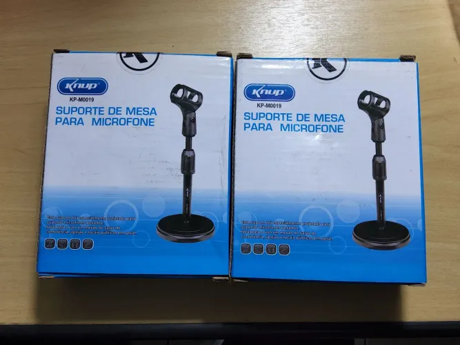 2 SUPORTES DE MESA PARA MICROFONE KPM0019 KNUP