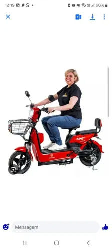 Bicicleta elétrica nova na caixa obs sem nota