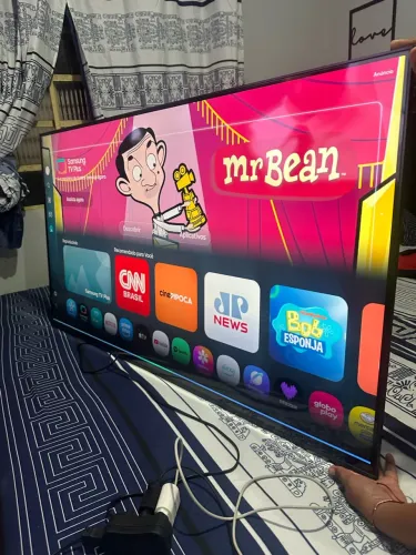Smartv 50 4 k Samsung slim leia bem anúncio