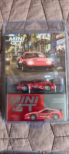 Mini GT Top Secret Supra Red Chrome