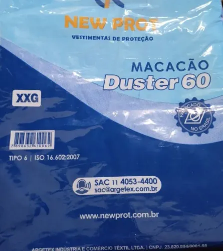 Macacão Duster 60  Tyvek. EPI