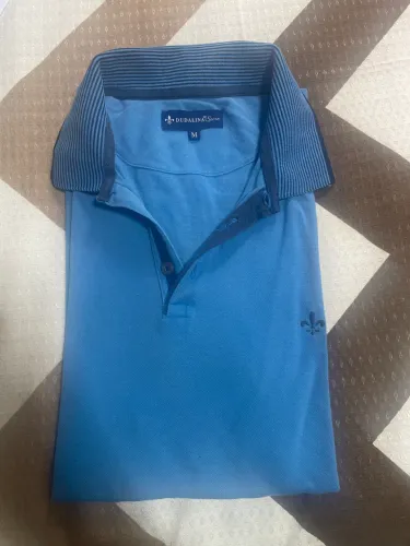 Camisa Polo Azul da marca Dudalina tamanho M