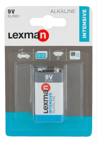 Pilha Alcalina 9v 6lr61 1pc Lexman