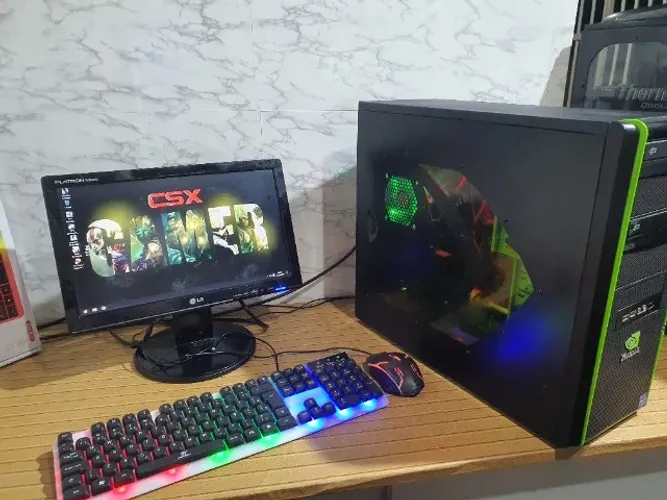 VENDO/TROCO PC GAMER INICIAL PLACA MAE FM2/ DUAL CORA/ 6GB RAM/ 500GB HD/ GT420 + ENTREGA