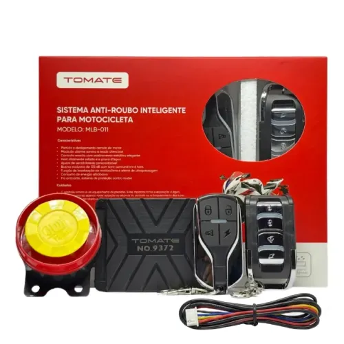 Alarme Universal para Moto com Partida e Controle Remoto