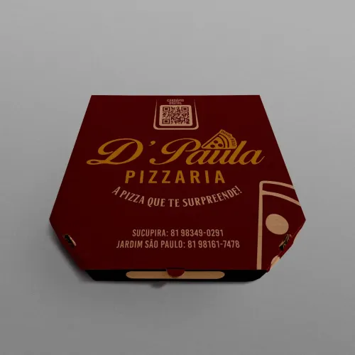 Caixas personalizadas pizza salgados 