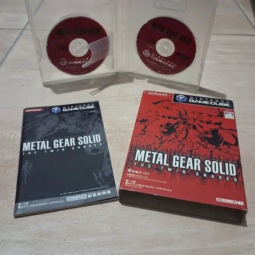 Raro Jogo Metal Gear The Twin Snakes Gamecube JP