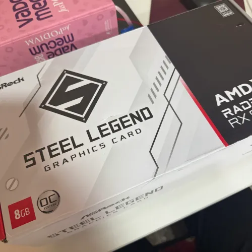 placa de vídeo asrock amd radeon rx 9060 xt 8gb steel legend