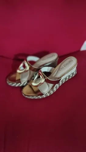 Tamanco feminino beira rio cor bronze