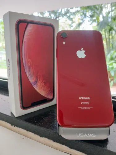Iphone XR vermelho 128 gigas impecável " ENTREGO "