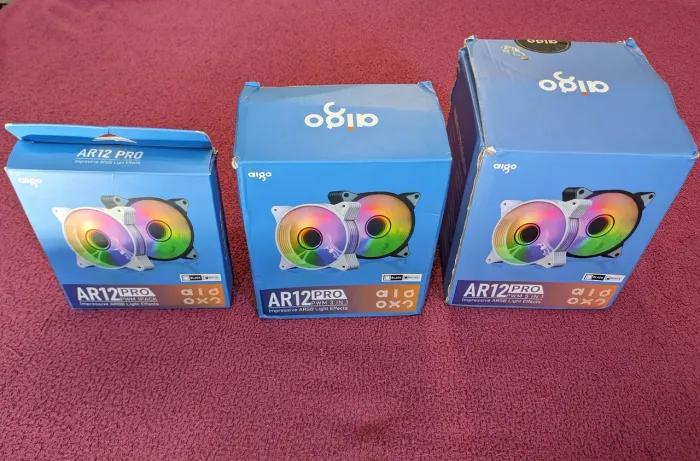 Cooler Fan Aigo Ar12 Pro Argb 9 Fans Mais Controladora 