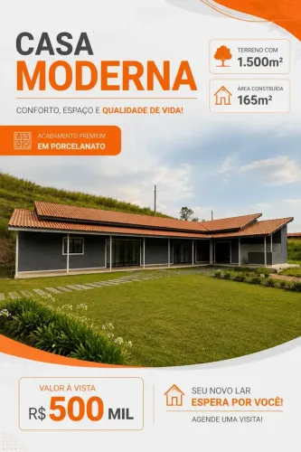 Chácara com Acabamento em Porcelanato