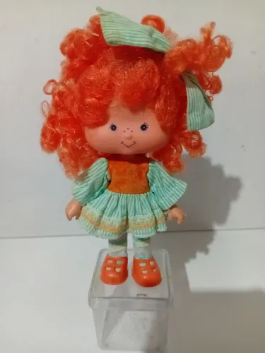 BONECA LARANJINHA - COLEÇÃO MORANGUINHO ESTRELA | HIGIENIZADA E RESTAURADA