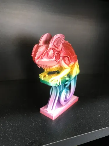 Camaleão em impressão 3D