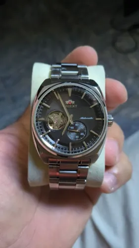 Relógio Orient Automático Open Heart YN7SS001 Original - Fora de Linha