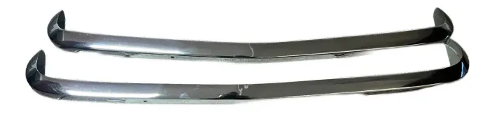 Parachoque Dianteiro + Traseiro Chevette 74 75 77 Cromo Wolf