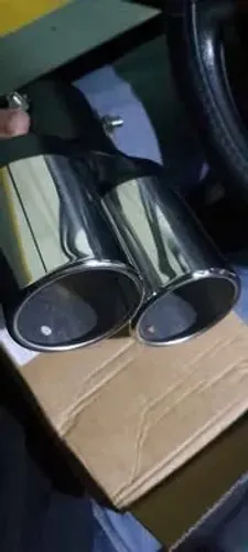 Ponteira Dupla Saída inox nova