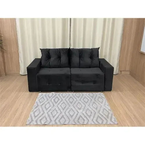Sofá Havaí Preto 1,80m