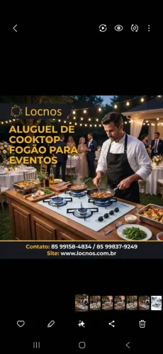 Aluguel de fogão cooktop para eventos