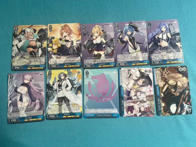 Lote cartas tcg Weiss Schwarz Azur Lane vol2