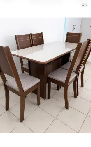 Mesa de Jantar 6 Cadeiras 