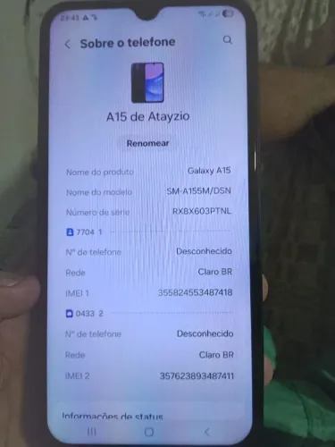 A15 celular Samsung 128g