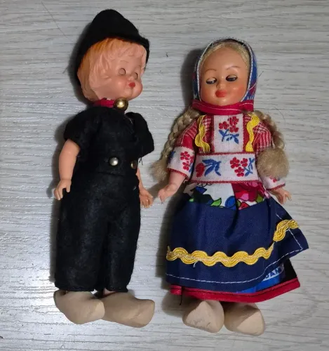 Casal de bonequinhos Holandeses - anos 70