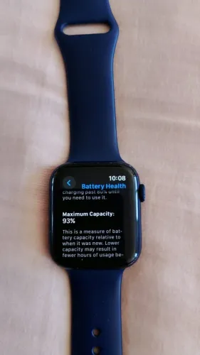 Apple Watch Series 6 44mm Original - Carregador Original + Pulseira Reserva