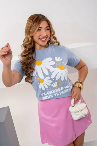 T-shirt 100% algodão