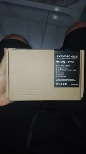 Adaptador WiFi6E Bluetooth 5.3 Fenvi AX5400 Tri Band 2.4G/5Ghz/6Ghz - Novo
