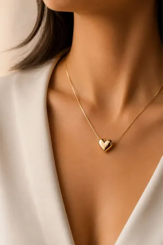 Gargantilha Heart em Ouro 18K 750