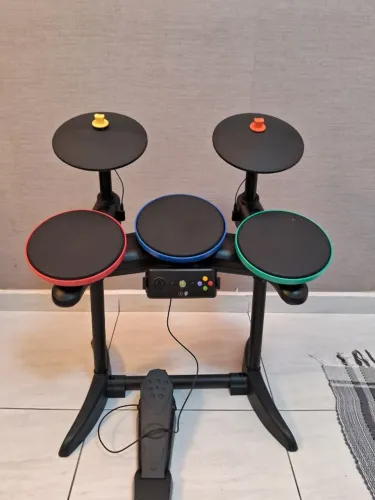 Bateria Guitar Hero / Rock Band Xbox 360 (Tambores Perfeitos - Pedal Ruim)