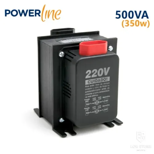 Transformador 500VA Tripolar Multicraft ~350w 110v para 220 e 220v para 110v