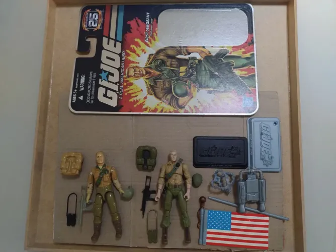 Lote Gi Joe comandos em Ação Duke vintage o ring e moderno 25 anos