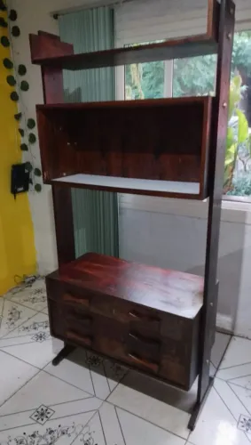 Estante Scapineli anos 60 jacarandá