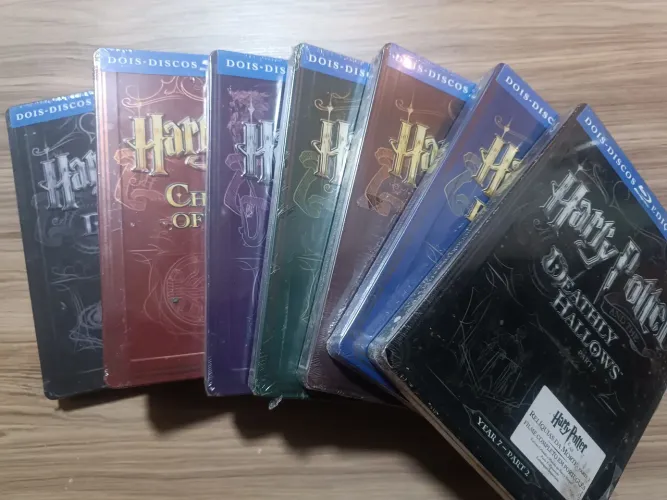 Coleção Harry Potter Steelbook - Bluray - 14 discos - 7 Volumes - Lacrados