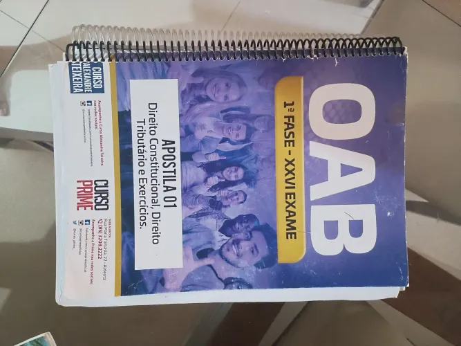 Doação de 2 apostilas - Curso OAB